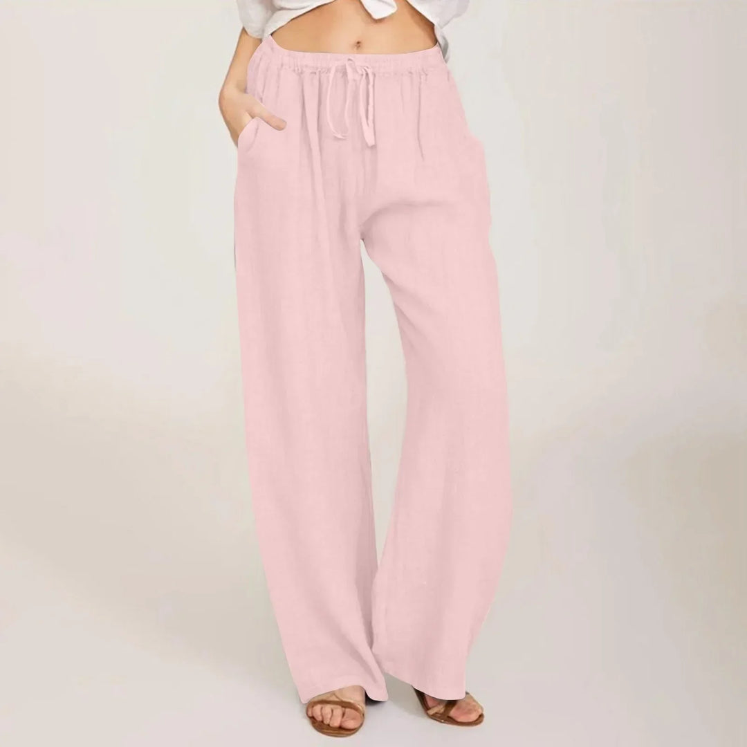 Pantalon confort à jambe large