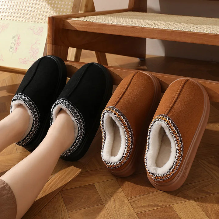 Chaussons à doublure chaude