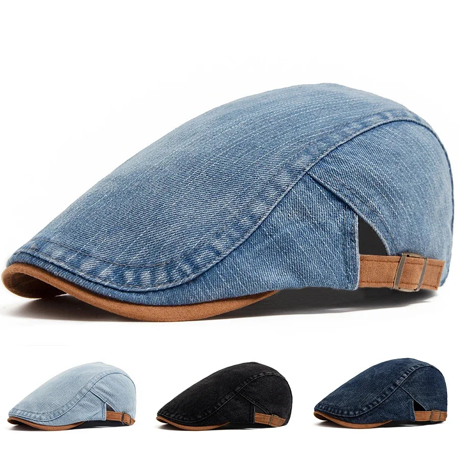 Casquette en denim pour homme