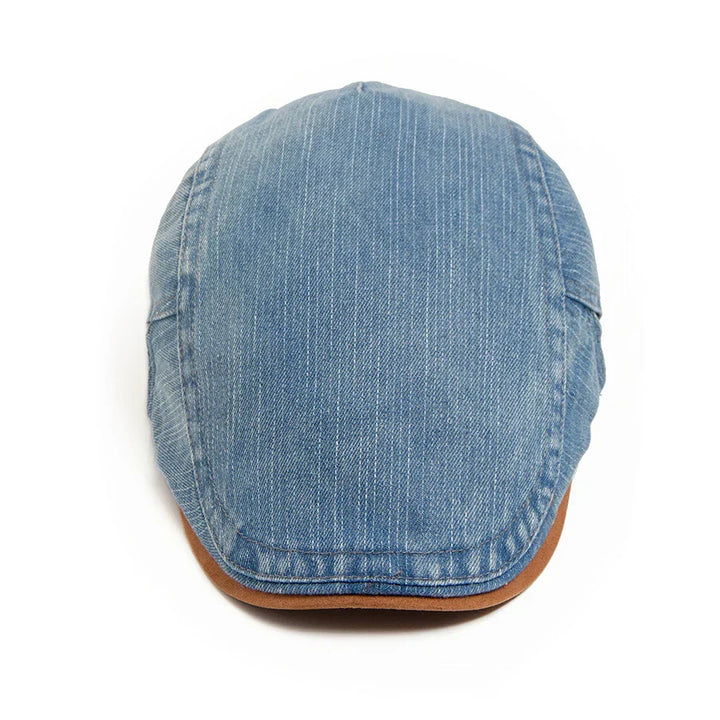 Casquette plate premium en denim – style intemporel et confort quotidien