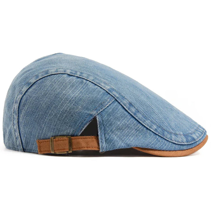 Casquette plate premium en denim – style intemporel et confort quotidien