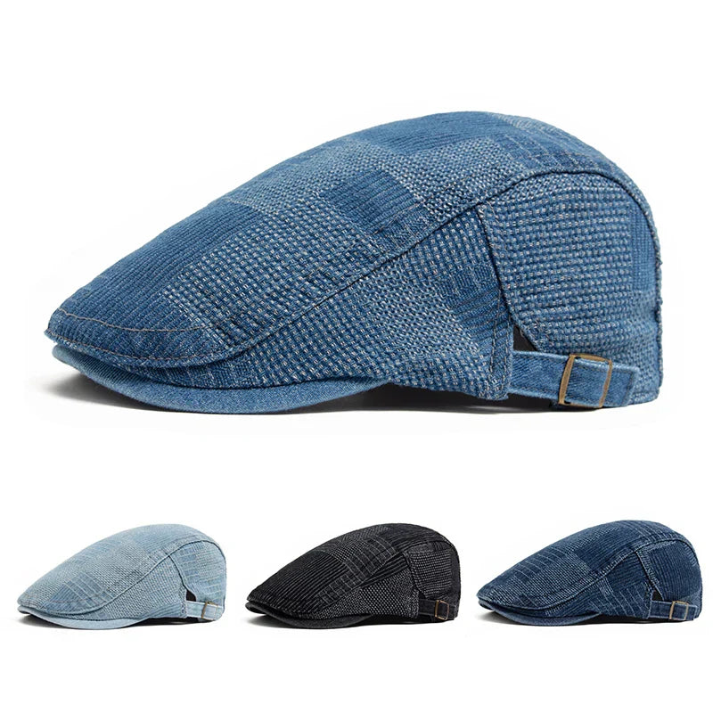 Casquette en denim pour homme