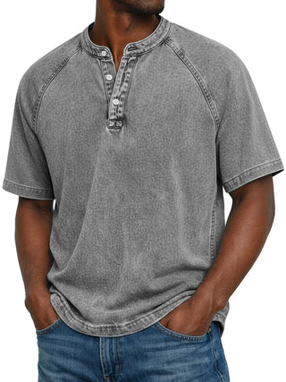 Chemise vintage boutonnée pour homme
