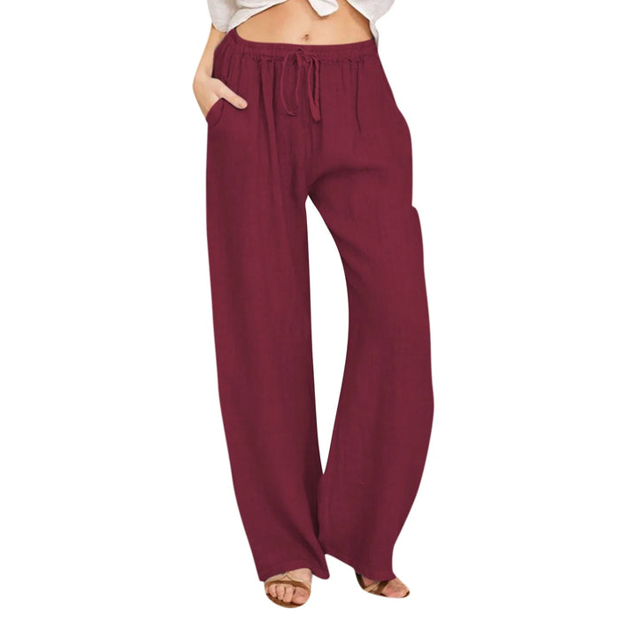 Pantalon confort à jambe large
