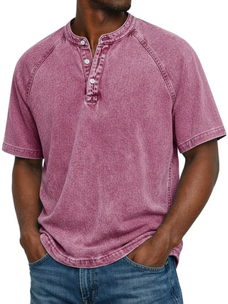 Chemise vintage boutonnée pour homme
