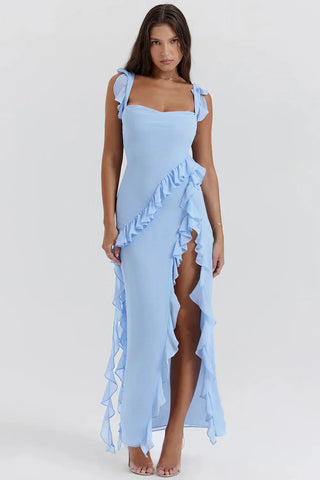 Robe élégante avec jambes ouvertes