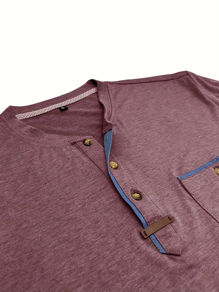 T-shirt col rond élégant avec poche