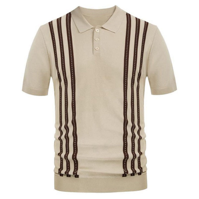 Polo décontracté rayé