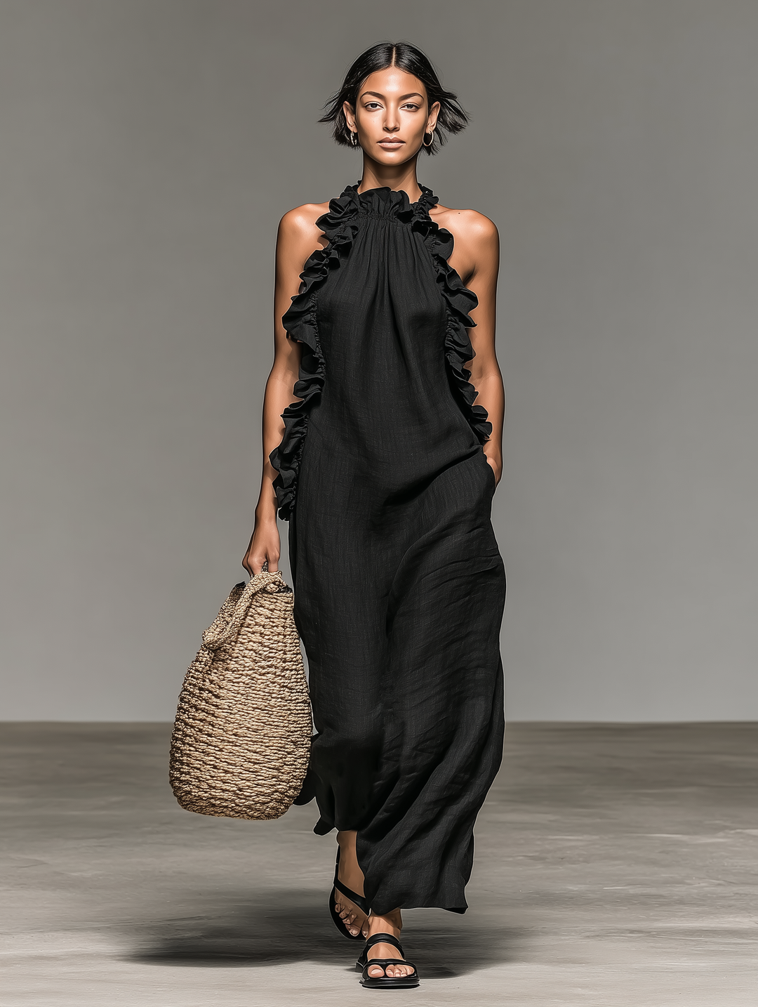 Isa | Robe Maxi avec Poches