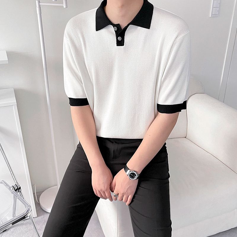 Polo à manches amples pour homme