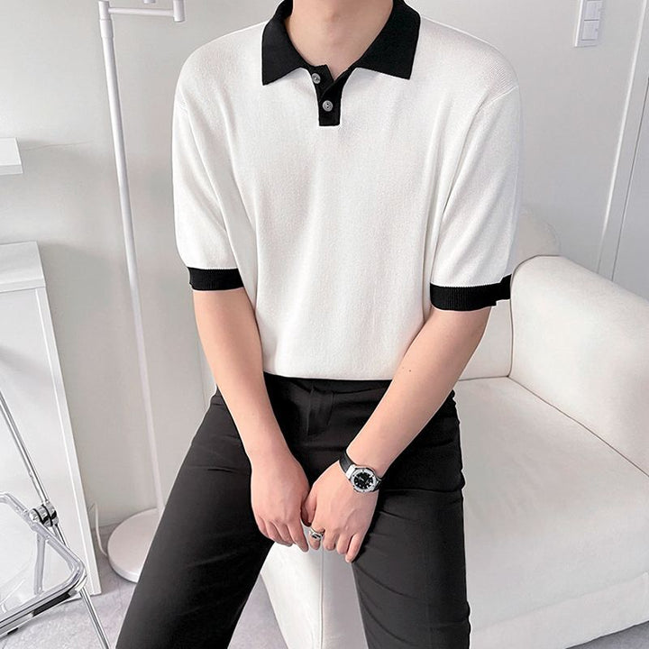 Polo à manches amples pour homme