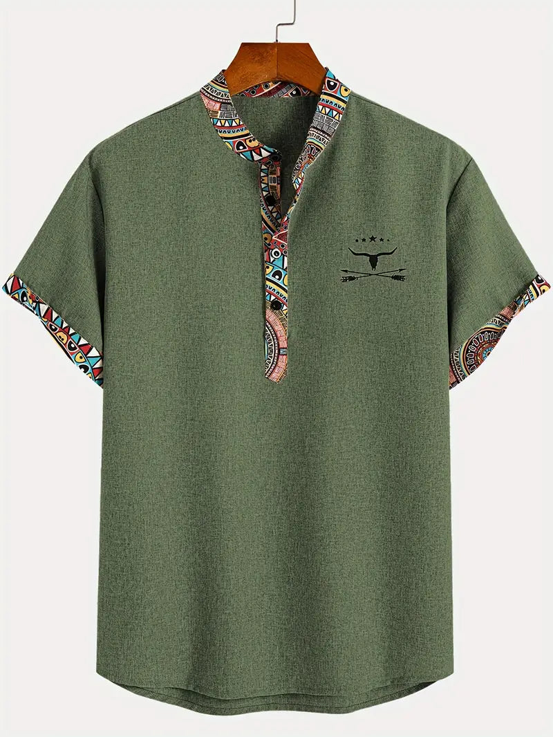 Chemise élégante à manches courtes