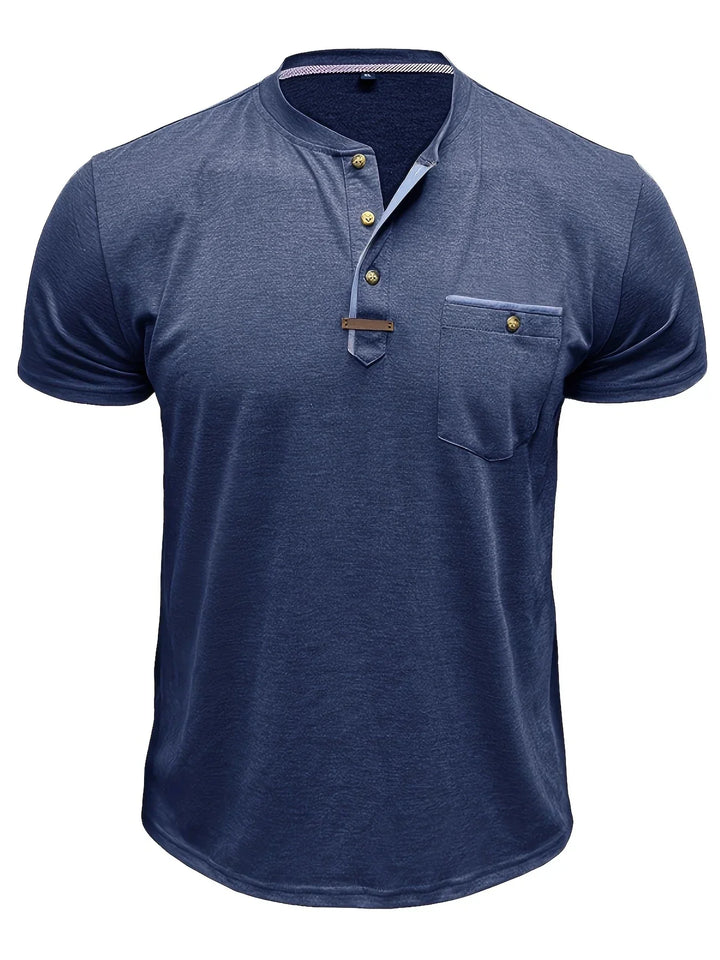 T-shirt col rond élégant avec poche