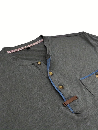 T-shirt col rond élégant avec poche