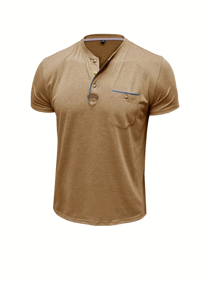 T-shirt col rond élégant avec poche