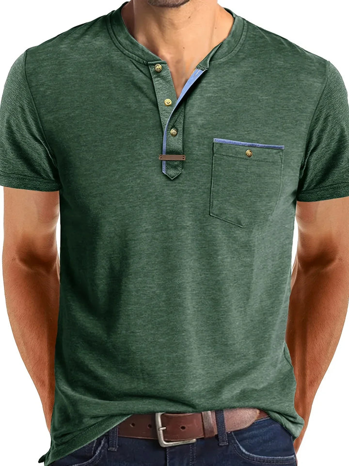 T-shirt col rond élégant avec poche