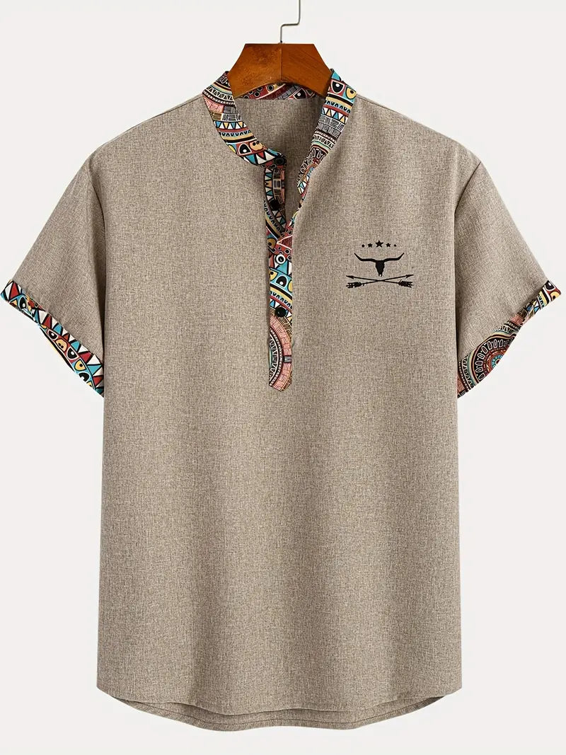 Chemise élégante à manches courtes