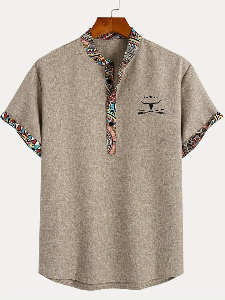Chemise élégante à manches courtes