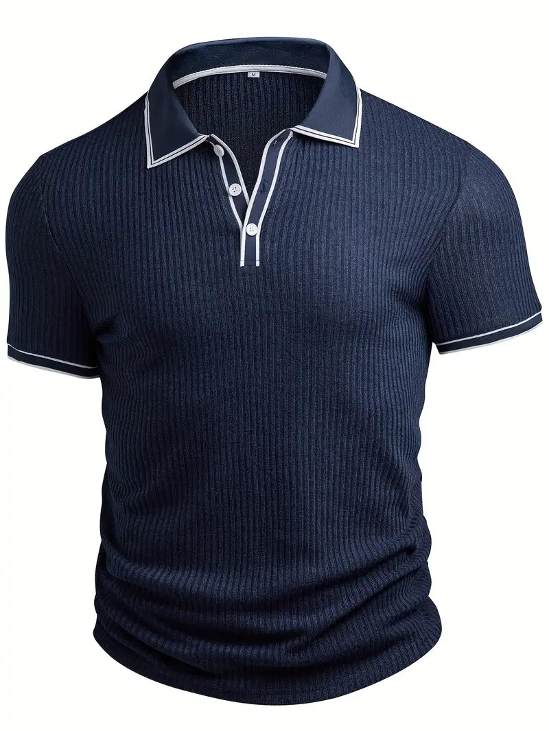 Polo élégant à manches courtes