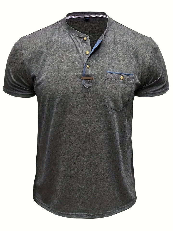 T-shirt col rond élégant avec poche