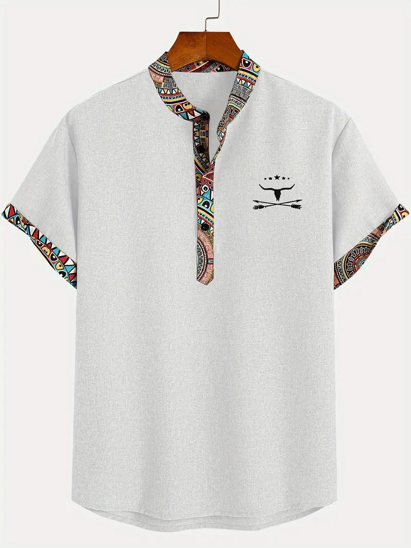 Chemise élégante à manches courtes