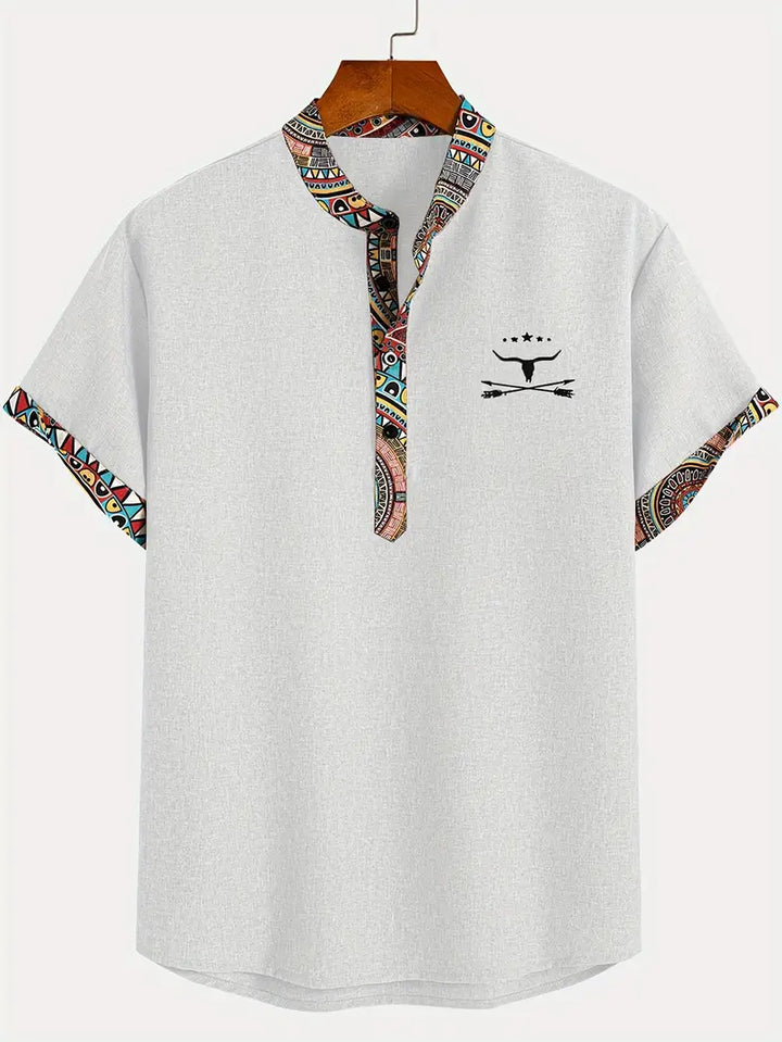 Chemise élégante à manches courtes