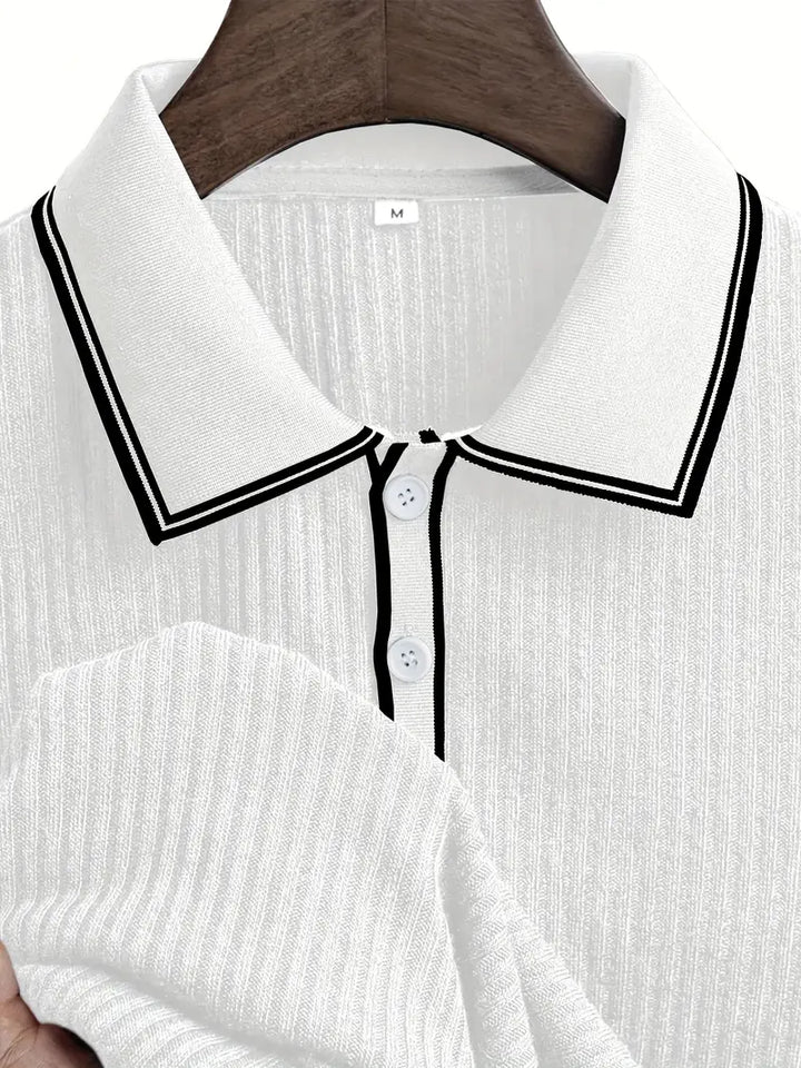 Polo élégant à manches courtes