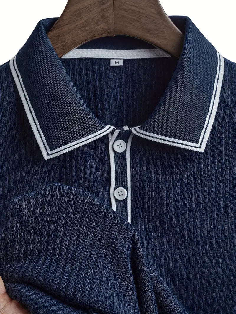 Polo élégant à manches courtes