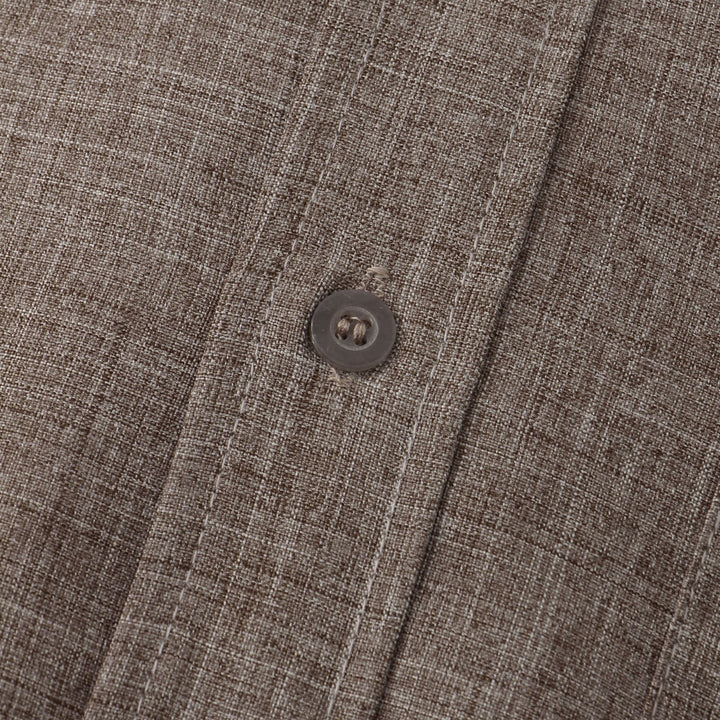 Chemise en coton unie avec boutons