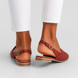 Carine | Mocassins Tressés Bride Arrière
