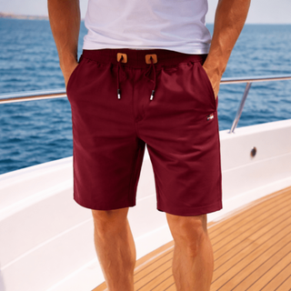 Short en coton avec poches zippées
