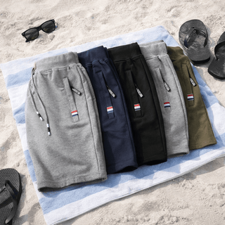 Short en coton avec poches zippées