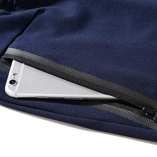 Short en coton avec poches zippées