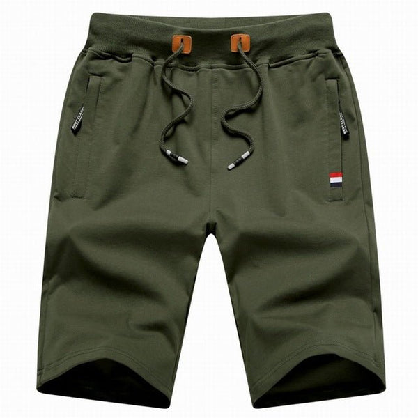 Short en coton avec poches zippées