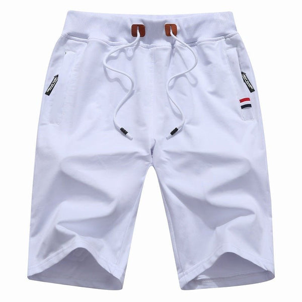 Short en coton avec poches zippées