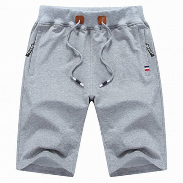 Short en coton avec poches zippées