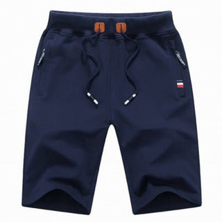 Short en coton avec poches zippées