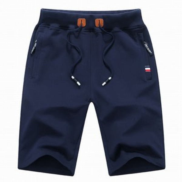 Short en coton avec poches zippées