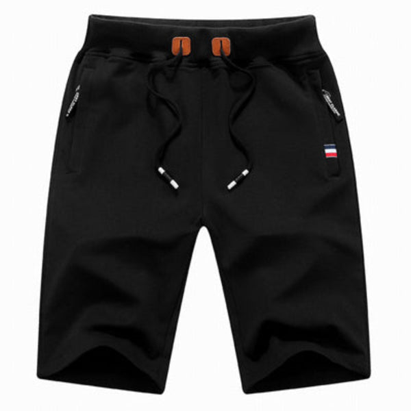 Short en coton avec poches zippées