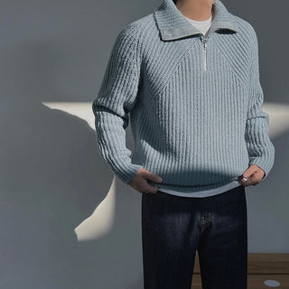Pull Azure à quart de zip