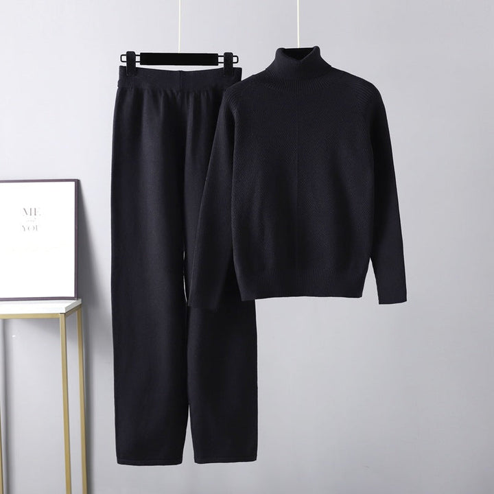 Ensemble deux pièces Lounge en tricot torsadé