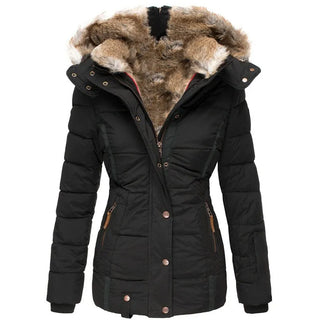 Manteau d'hiver chaud avec doublure en fourrure