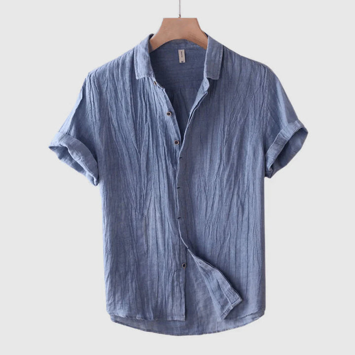 Chemise élégante à manches courtes avec boutons